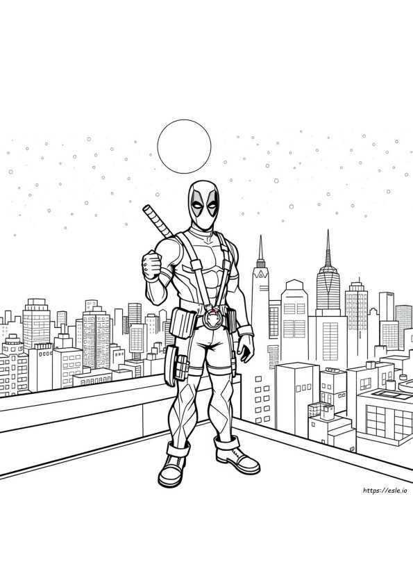 free printable deadpool coloring pages
