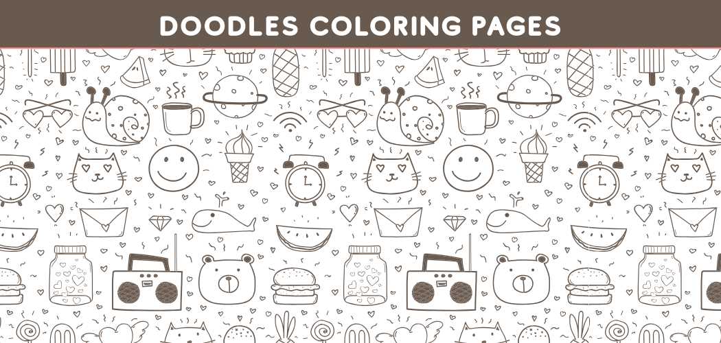 free printable doodle coloring pages