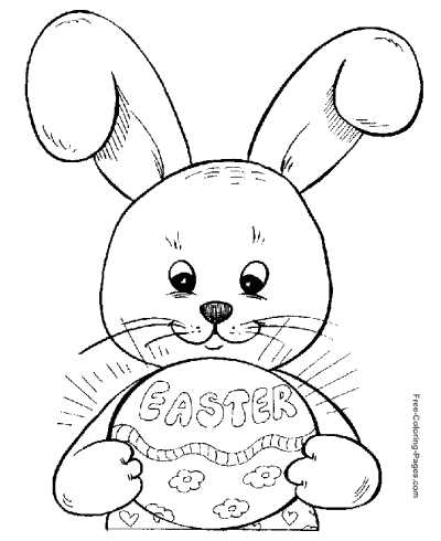 free printable easter color pages