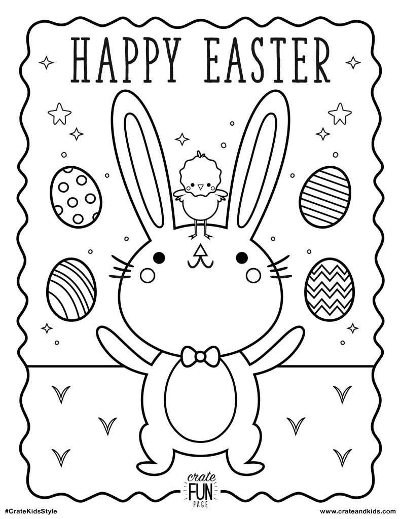 free printable easter color pages