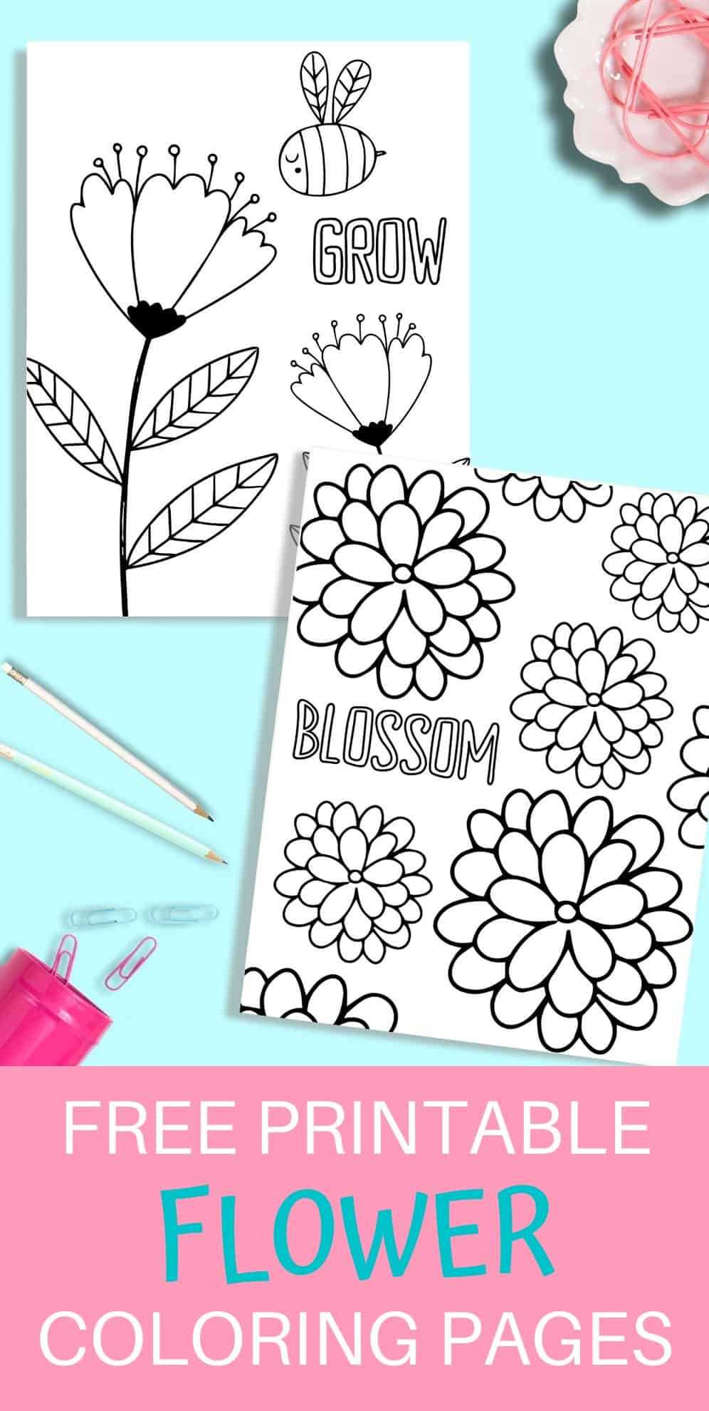 free printable easy flower coloring pages free printable easy flower coloring pages