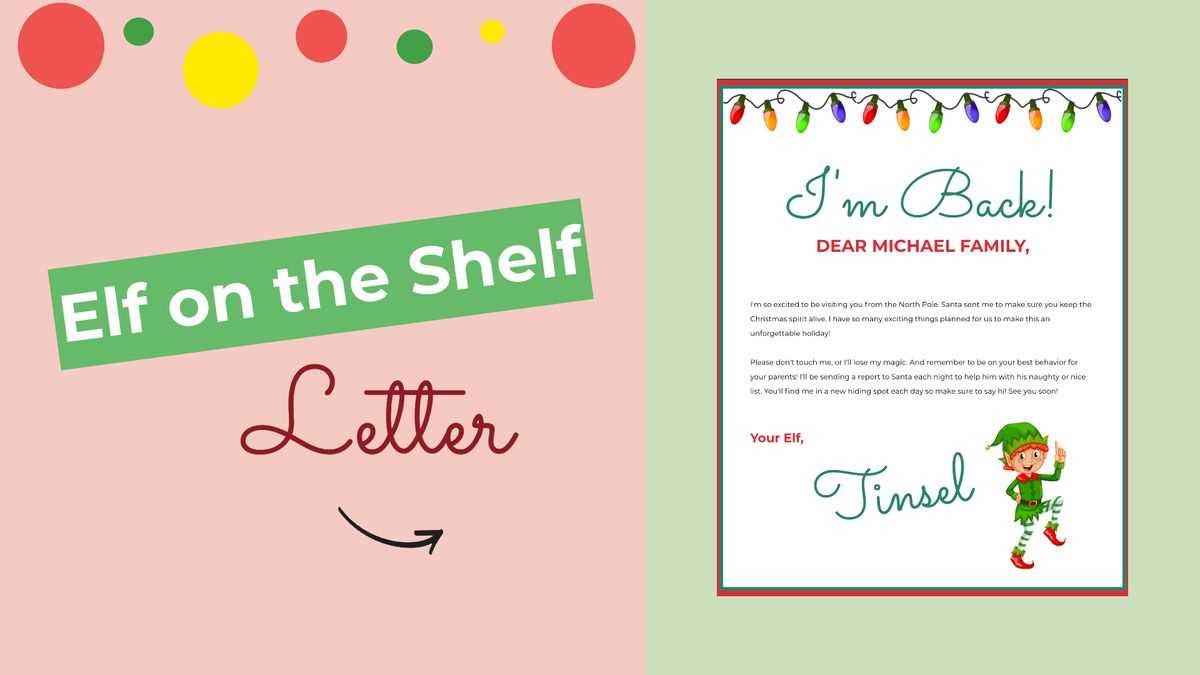 free printable elf letter template