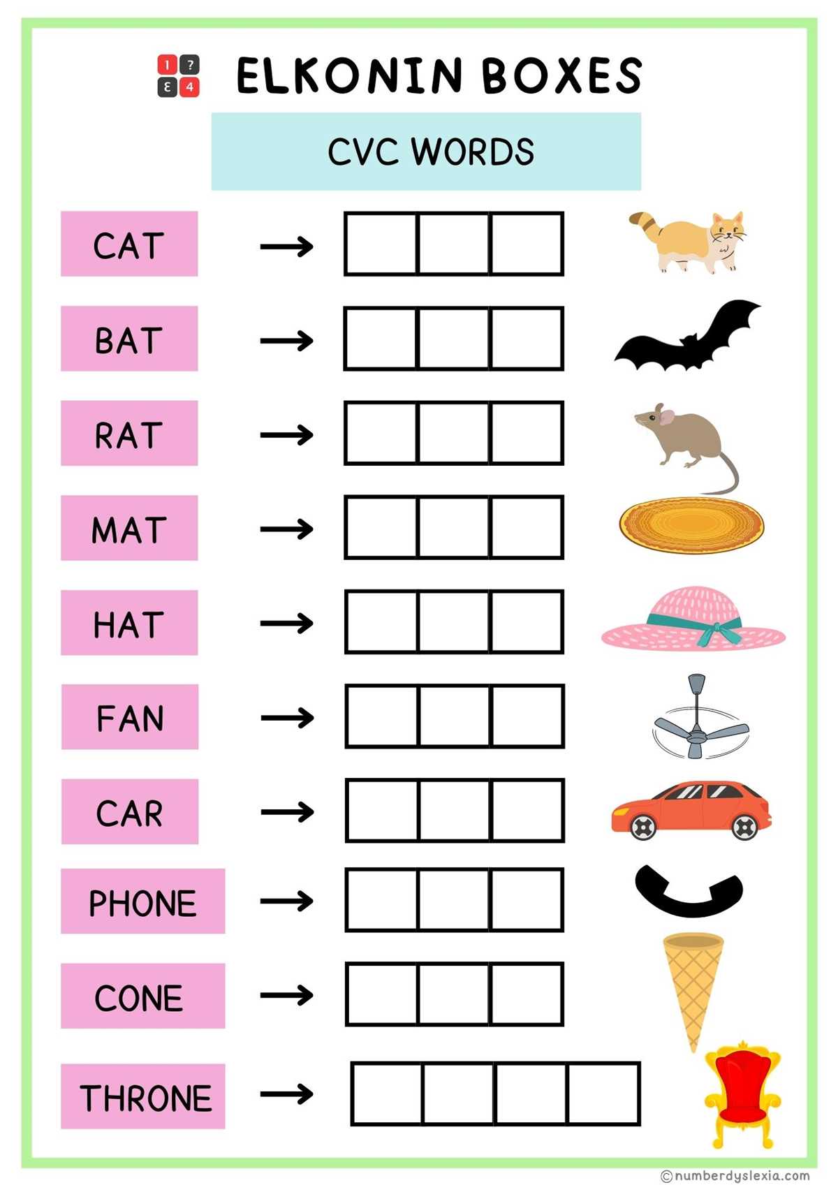 free printable elkonin boxes