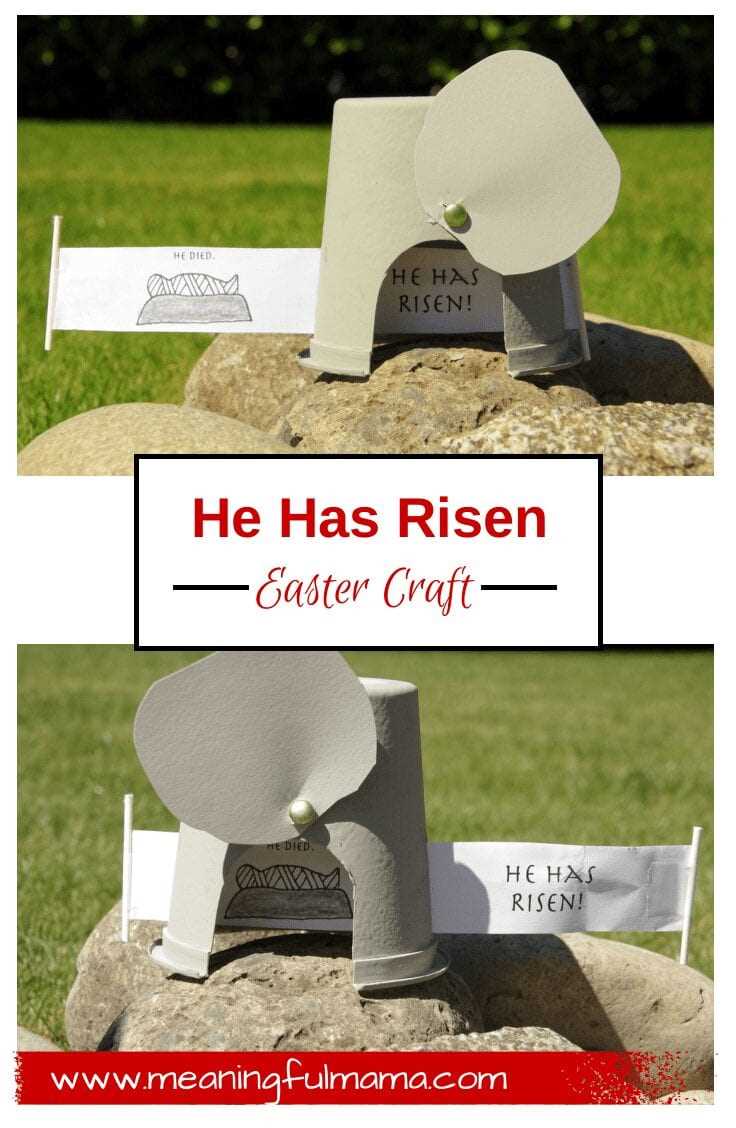 free printable empty tomb craft