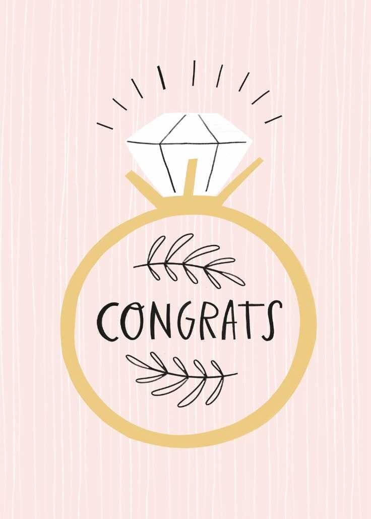 free printable engagement cards