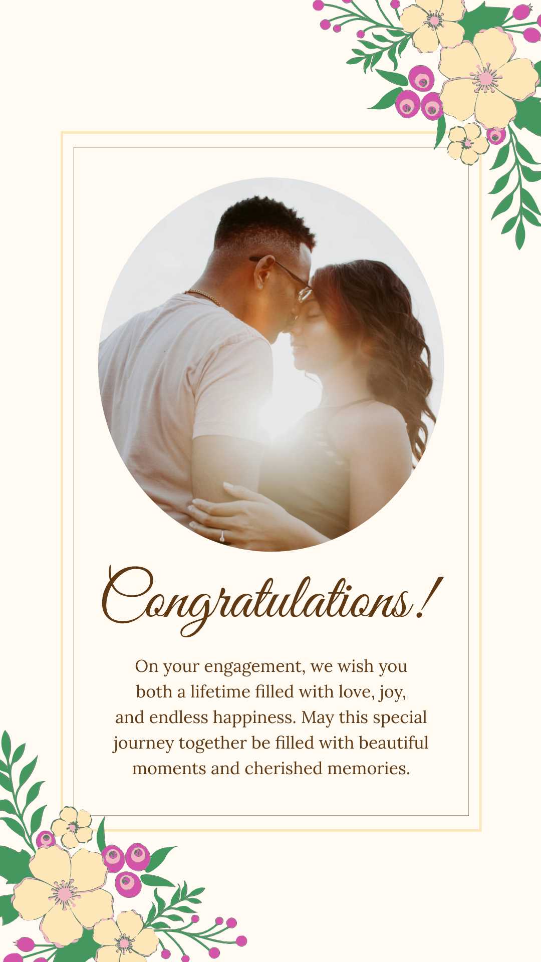 free printable engagement cards
