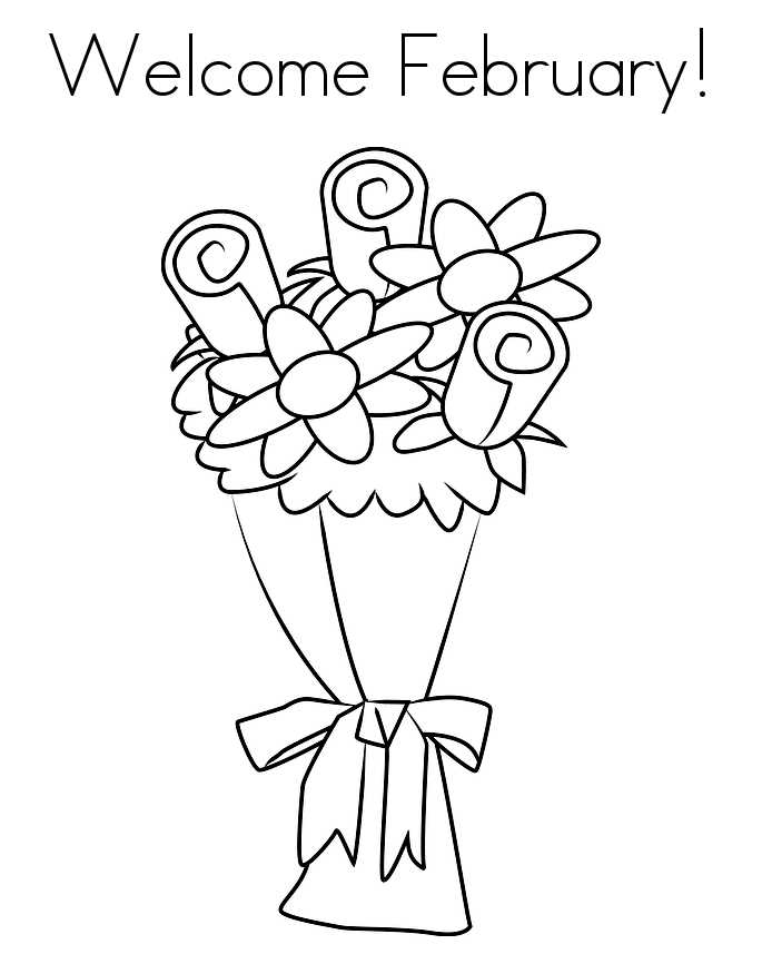 free printable february coloring pages