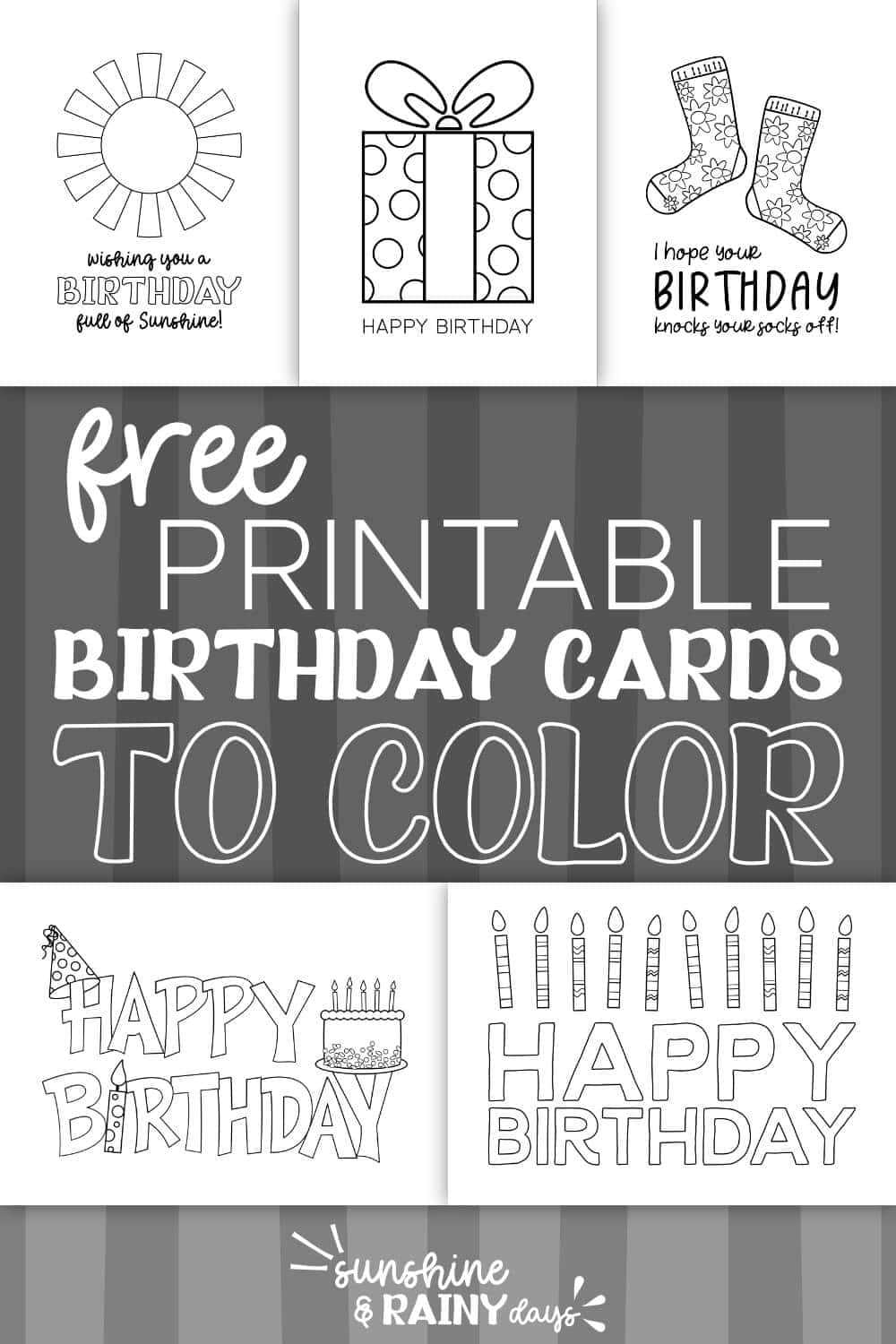 free printable foldable birthday cards to color free printable foldable birthday cards to color