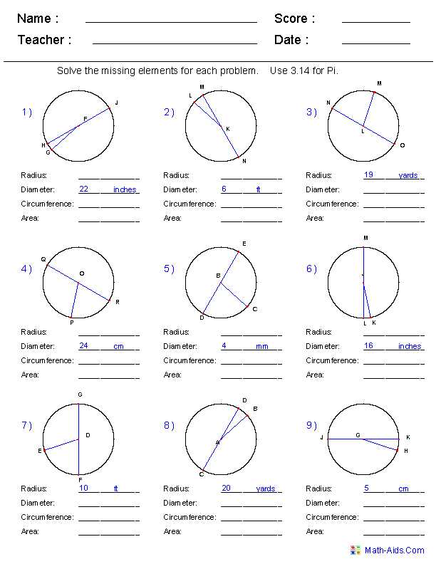 free printable geometry worksheets