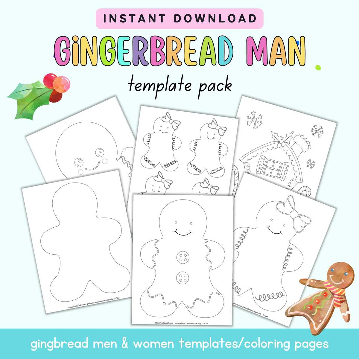 free printable gingerbread man template free printable gingerbread man template