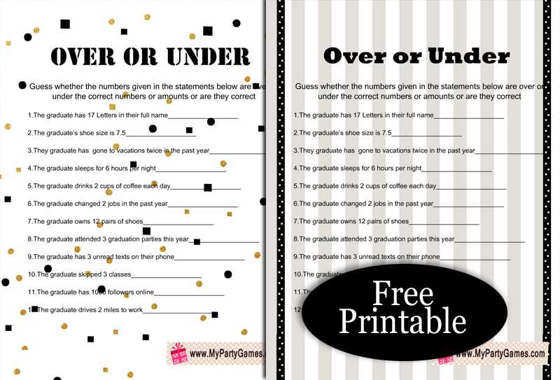 free printable graduation party games free printable graduation party games