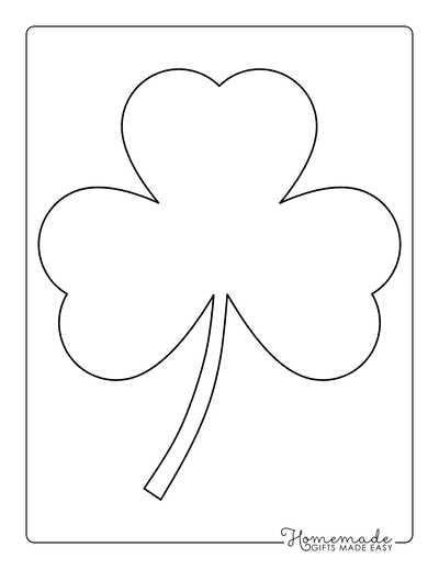 free printable green shamrock template