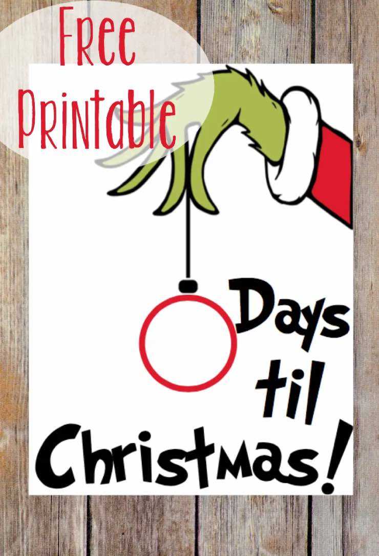 free printable grinch signs