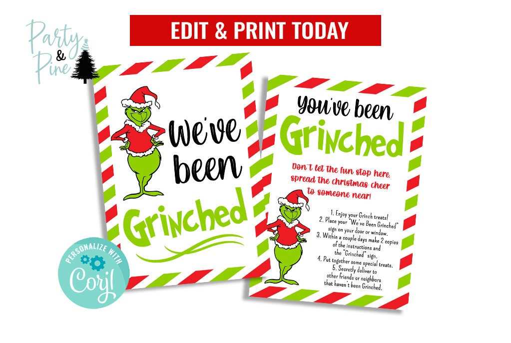 free printable grinch templates