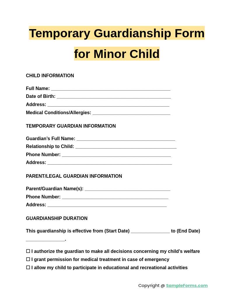 free printable guardianship forms georgia free printable guardianship forms georgia