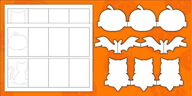free printable halloween paper crafts templates free printable halloween paper crafts templates