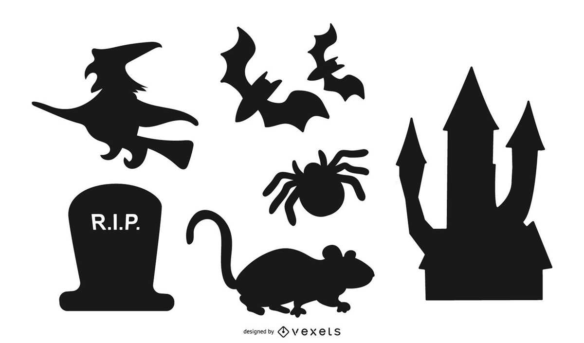 free printable halloween silhouettes