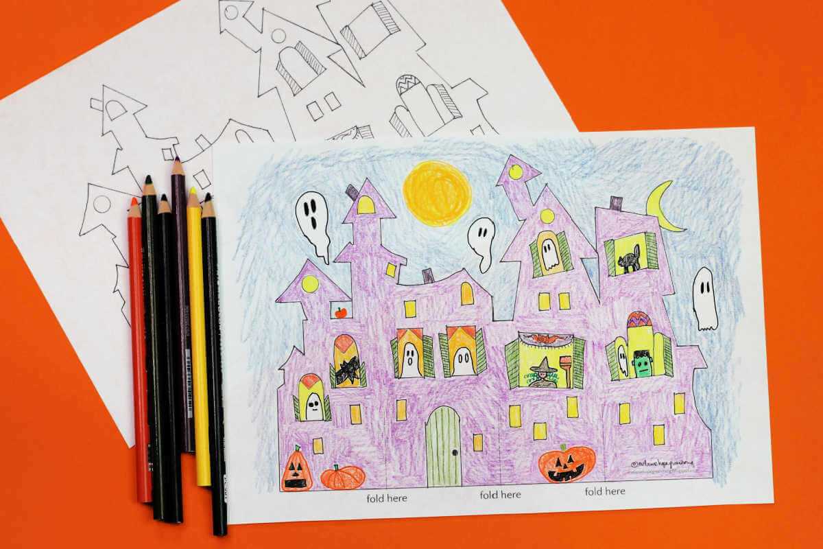 free printable haunted house template free printable haunted house template