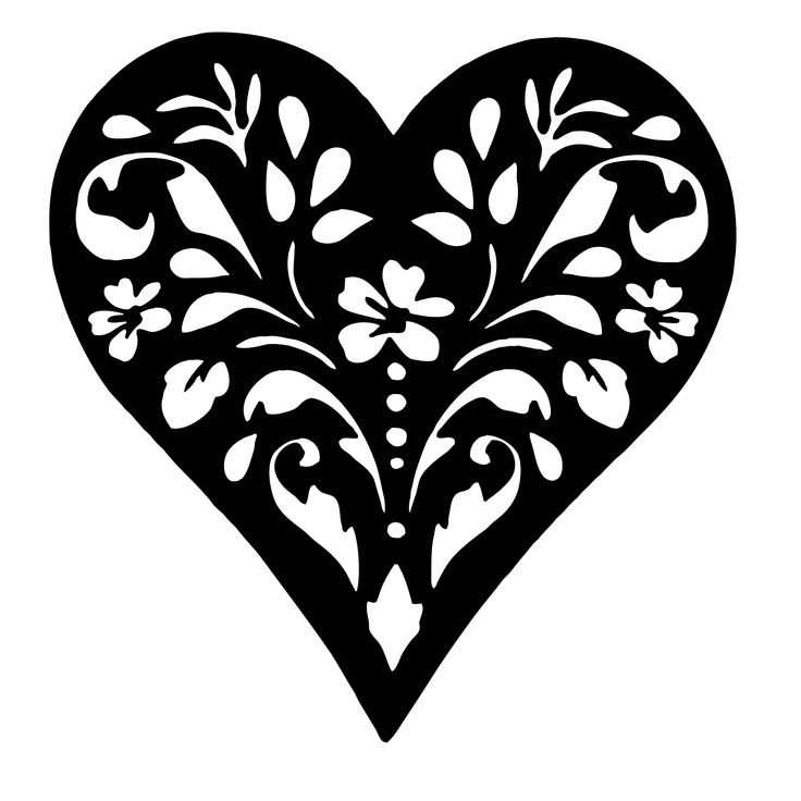 free printable heart stencils