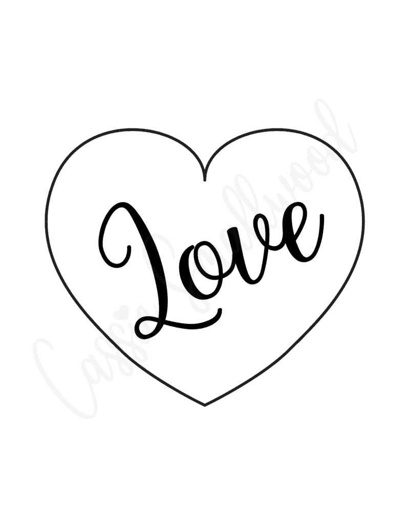 free printable heart stencils