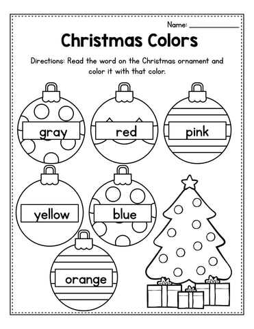 free printable holiday worksheets