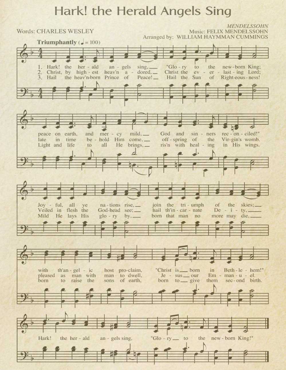 free printable hymnal sheet music