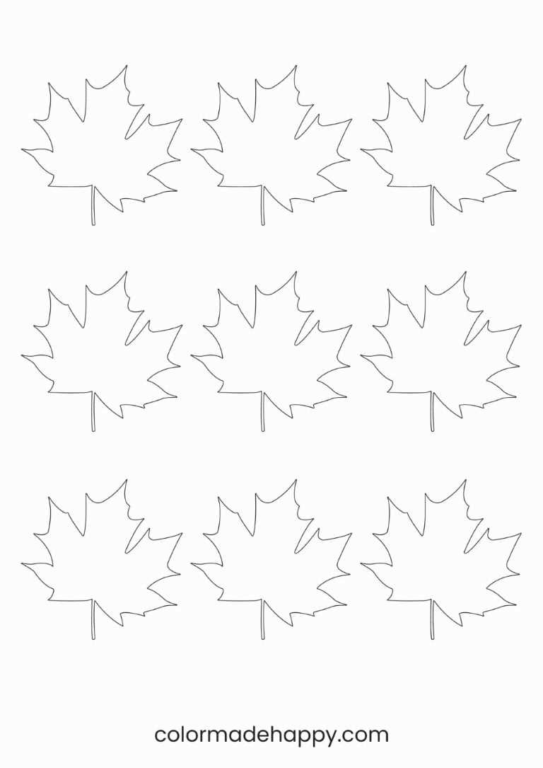 free printable leaves stencils