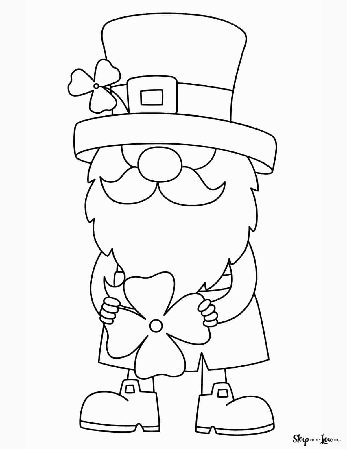 free printable leprechaun coloring page free printable leprechaun coloring page