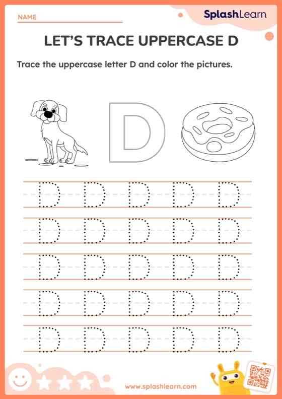 free printable letter d worksheets