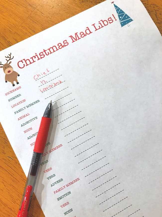 free printable mad libs christmas free printable mad libs christmas