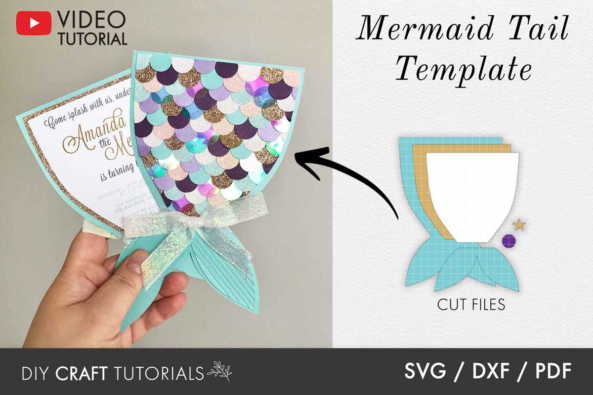 free printable mermaid tail template