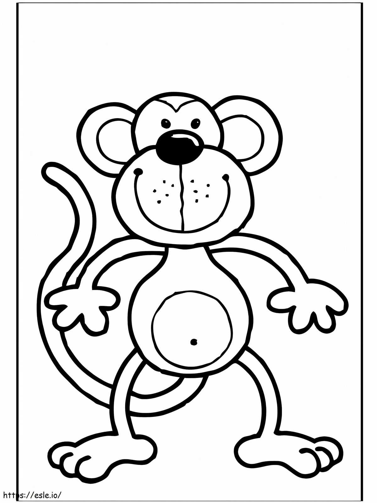 free printable monkey coloring pages