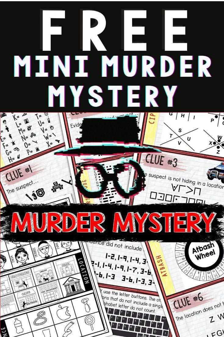 free printable murder mystery