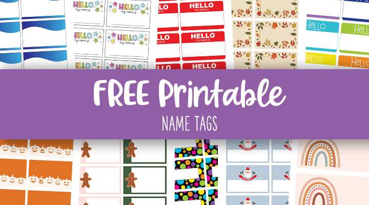 free printable name badge template