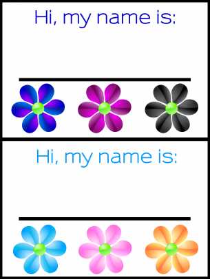free printable name tags for preschoolers