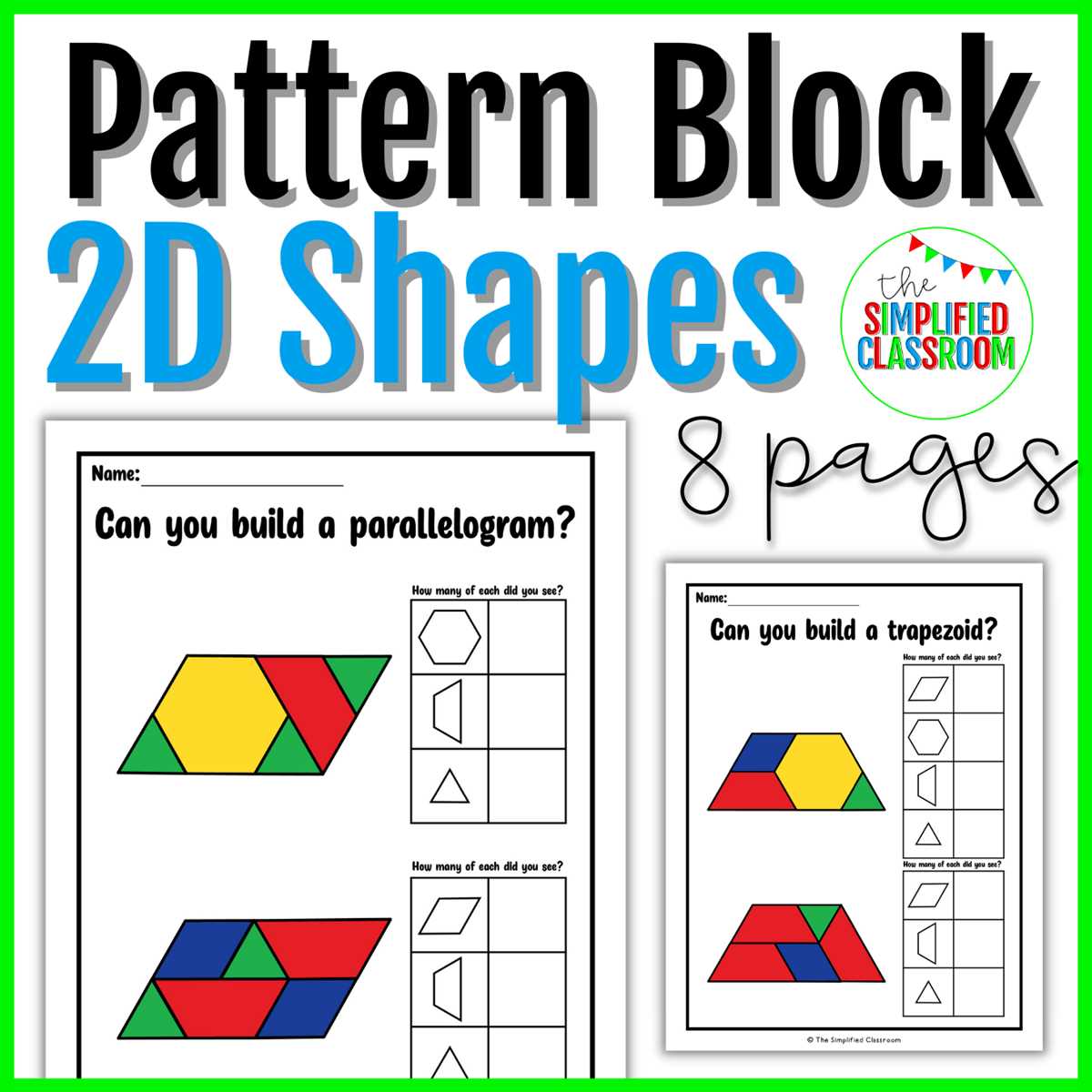 free printable pattern block templates free printable pattern block templates