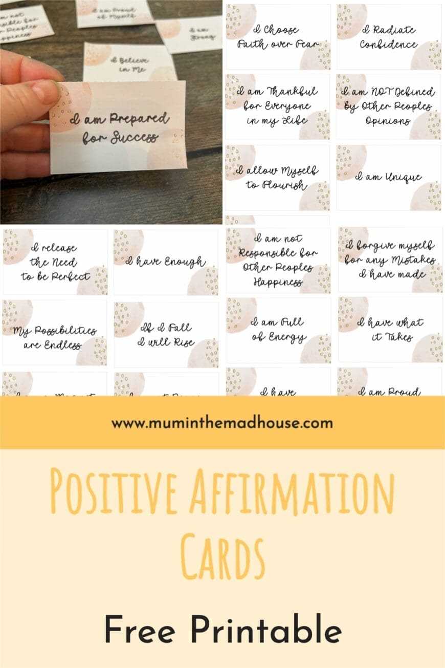 free printable positive affirmations free printable positive affirmations