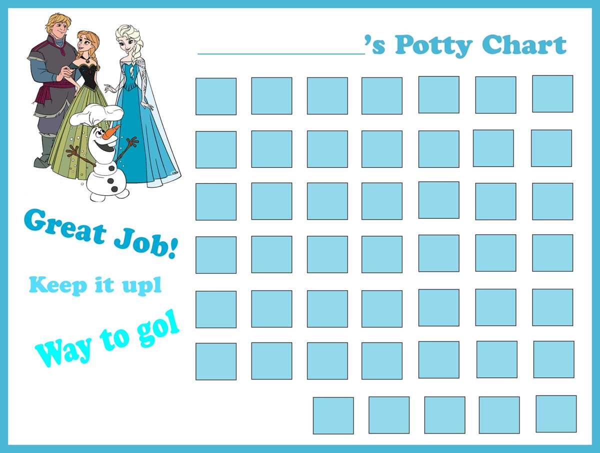 free printable potty training chart printable girl