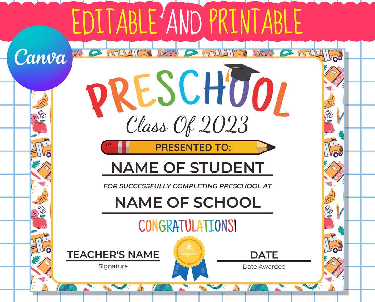 free printable preschool graduation certificate free printable preschool graduation certificate