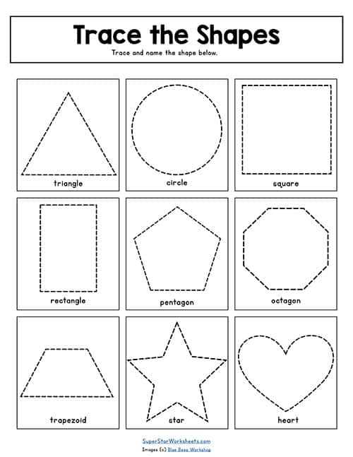 free printable preschool worksheets tracing shapes free printable preschool worksheets tracing shapes