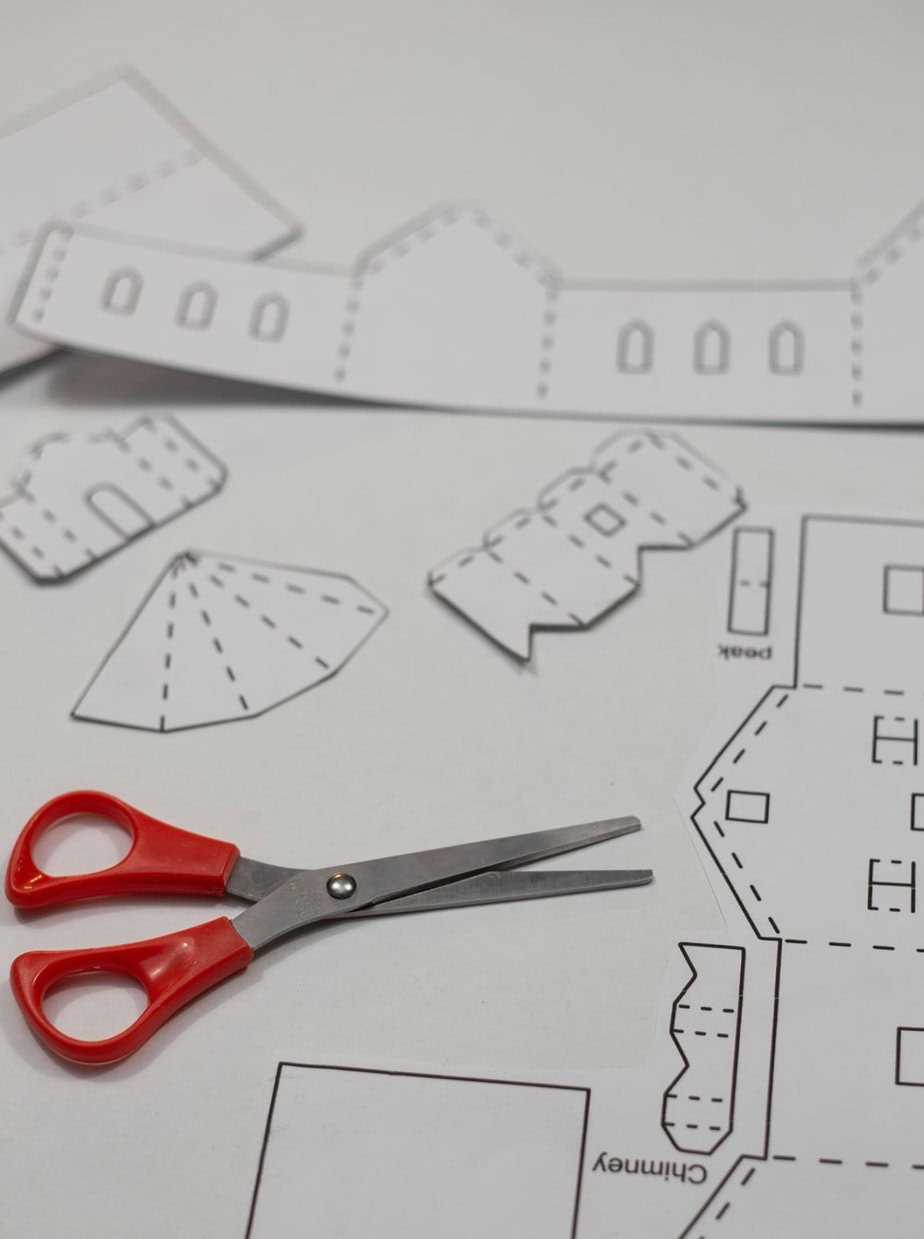 free printable printable christmas village template free printable printable christmas village template