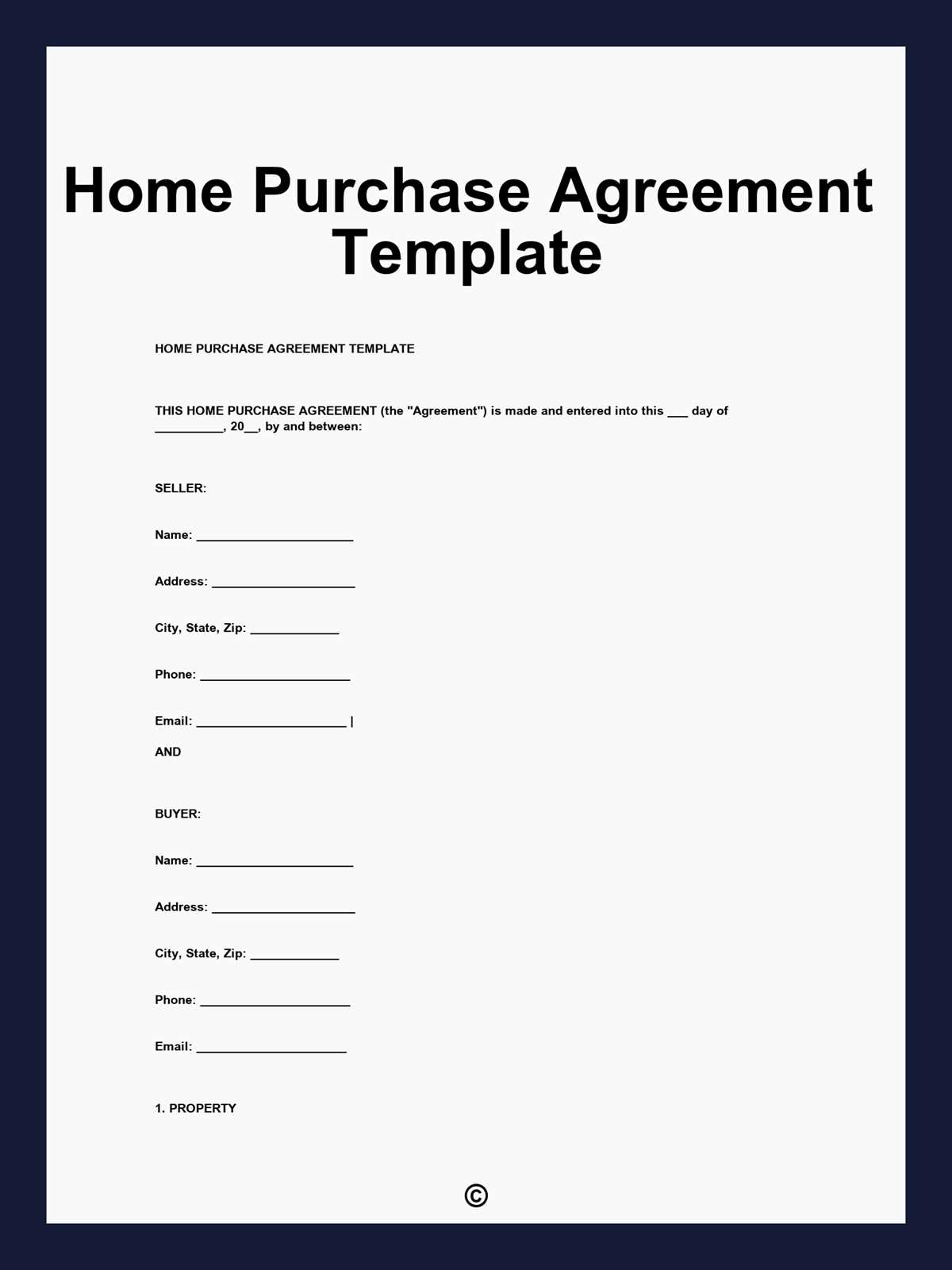 free printable purchase agreement