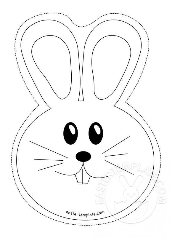 free printable rabbit template free printable rabbit template