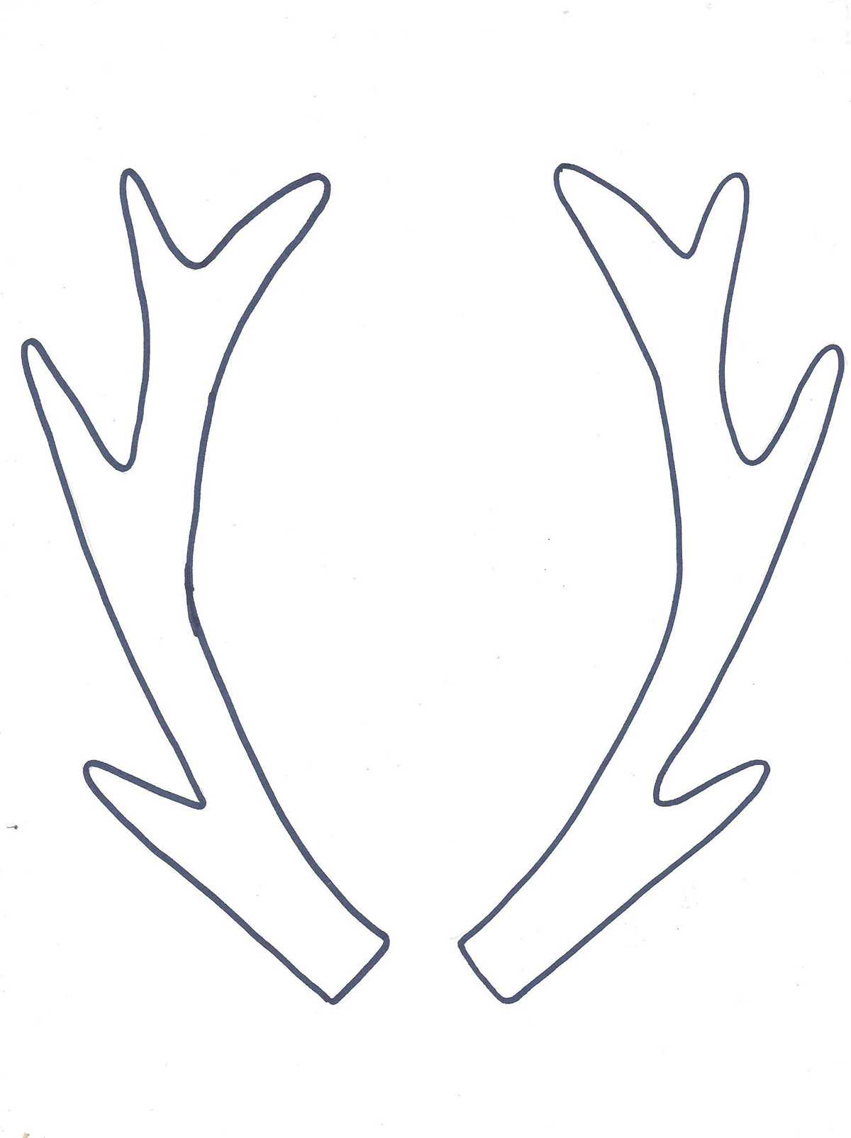 free printable reindeer antlers