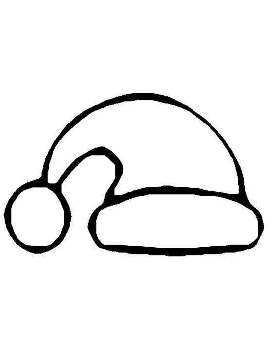 free printable santa hat