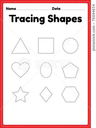 free printable shape tracing worksheets free printable shape tracing worksheets