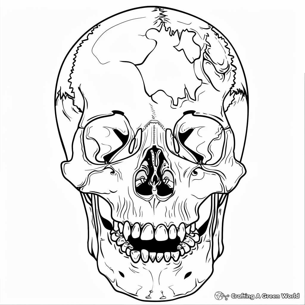 free printable skull coloring pages
