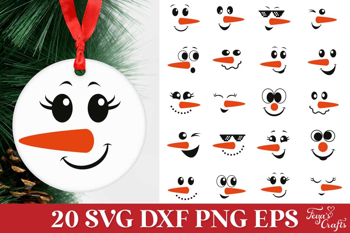 free printable snowman face stencils