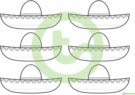 free printable sombrero template