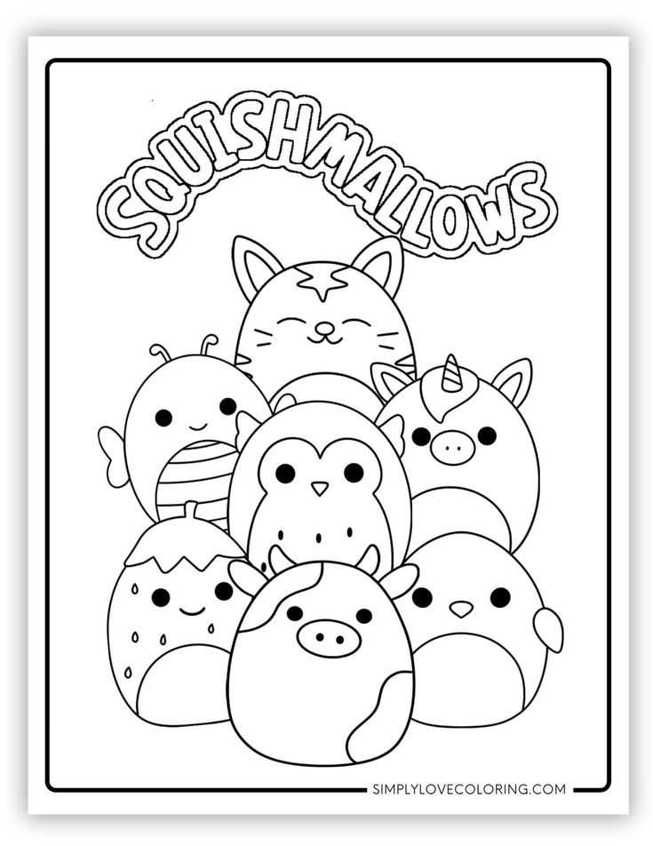 free printable squishmallow